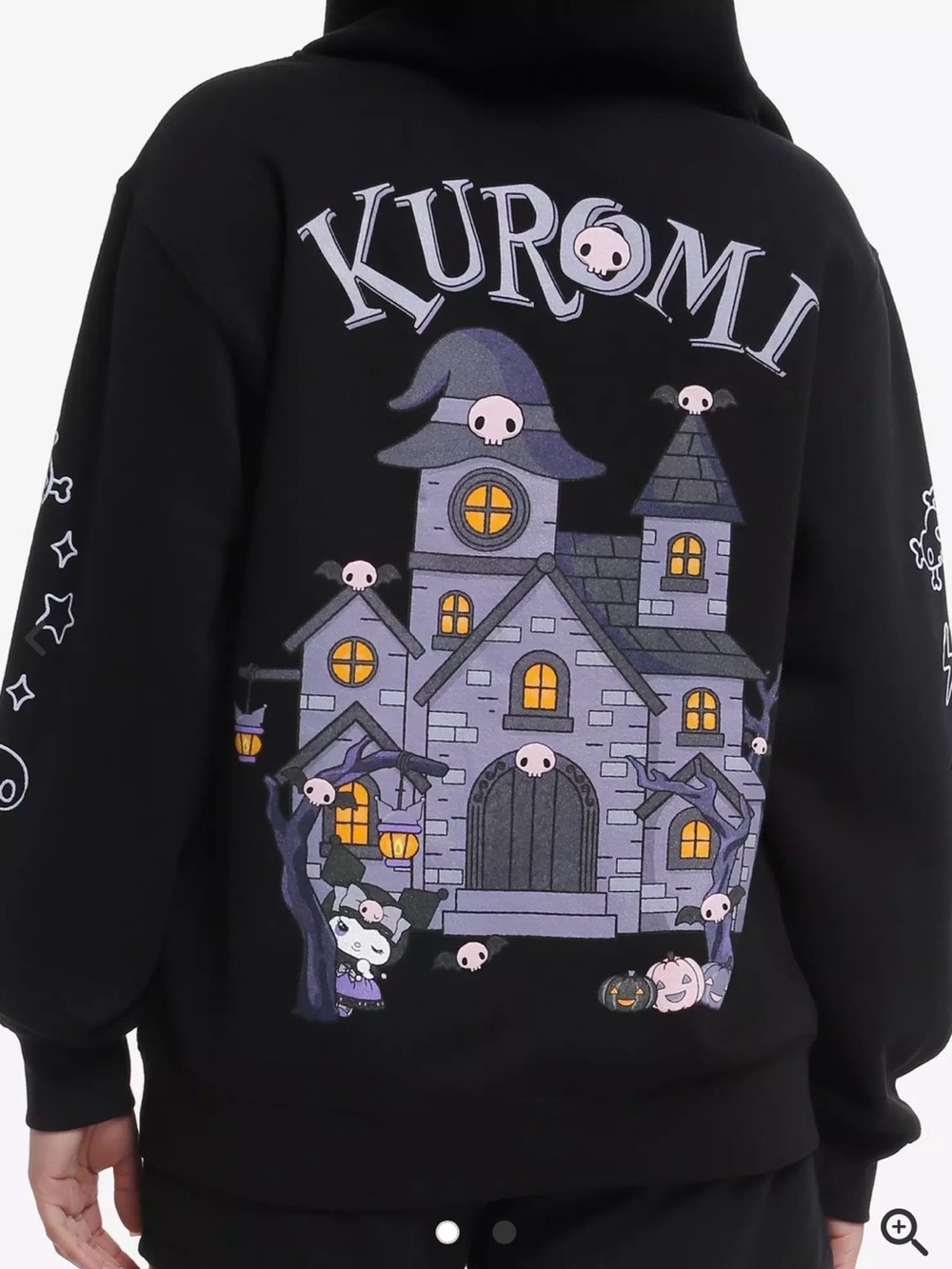 Hot Topic Black Kuromi’s Mischief Mansion Hoodie